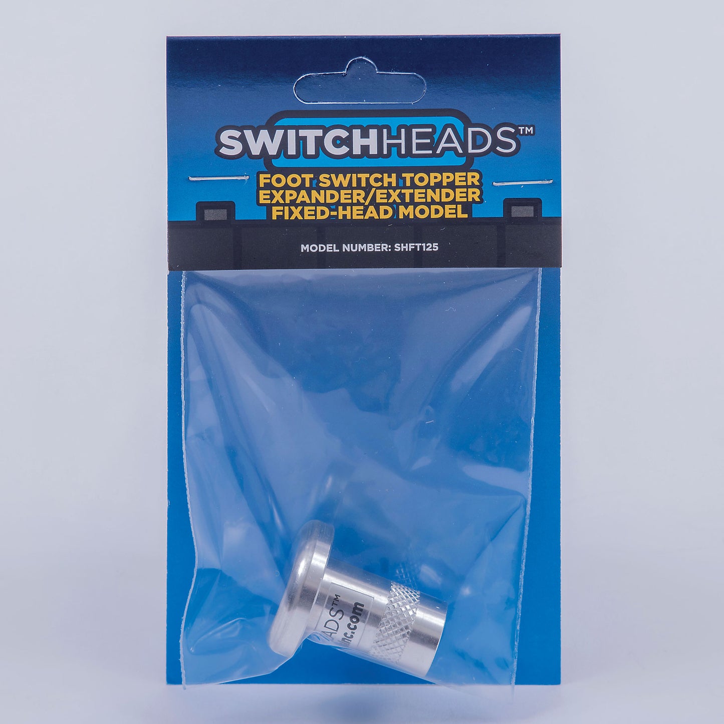 MODEL: SHFT125 SwitchHeads Foot Switch Topper, Expander/Extender, FIXED-TOP Model